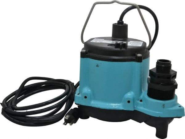 Little Giant Pumps - 1/3 hp, 115 Amp Rating, 115 Volts, Manual Operation, Dewatering Pump - Cast Iron Housing - Caliber Tooling