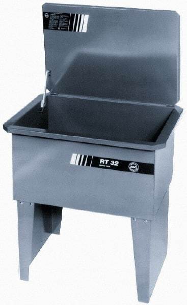 Build-All - Free Standing Solvent-Based Parts Washer - 60 Gal Max Operating Capacity, Steel Tank, 39" High - Caliber Tooling