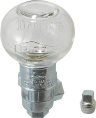 Trico - 1 Outlet, Glass Bowl, 2.5 Ounce Constant-Level Oil Reservoir - 1/4 NPT Outlet, 2-1/2" Diam x 4-1/4" High - Caliber Tooling