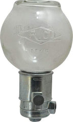 Trico - 1 Outlet, Glass Bowl, 16 Ounce Constant-Level Oil Reservoir - 1/4 NPT Outlet, 4-1/8" Diam x 7-9/16" High - Caliber Tooling