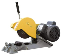 Kalamazoo - 7" Blade Diam, 1/2" Arbor Hole, Straight Chop & Cutoff Saw - 1 Phase, 4,800 RPM, 1 hp, 110/220 Volts, 1" in Solids at 90°, 2" in Pipe at 90° - Caliber Tooling