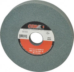 Camel Grinding Wheels - 7" Diam x 1-1/4" Hole x 1" Thick, I Hardness, 80 Grit Surface Grinding Wheel - Silicon Carbide, Type 5, Medium Grade, 3,760 Max RPM, Vitrified Bond, One-Side Recess - Caliber Tooling