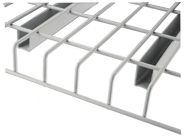 Nashville Wire - 52" Wide, 1-1/2" High, Open Shelving Welded Wire Decking - Steel, 48" Deep, Use with Pallet Racks - Caliber Tooling