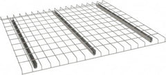 Nashville Wire - 46" Wide, 1-1/2" High, Open Shelving Welded Wire Decking - Steel, 44" Deep, Use with Pallet Racks - Caliber Tooling