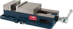 Wilton - 6" Jaw Width, 7-1/2" Jaw Opening Capacity, Horizontal Stationary Machine Vise - Manual Operation, 1 Station, 19-45/64" Long x 6.7" High x 1-3/4" Deep, 2" Jaw Height, 85,000 psi Max Clamp Force, Ductile Alloy - Caliber Tooling