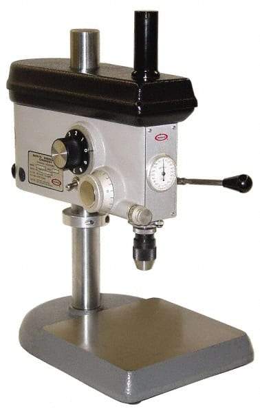 Servo - 7" Swing, Frequency Drill Press - Variable Speed, 0.1 hp, Single Phase - Caliber Tooling