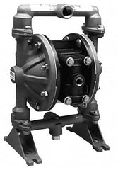 ARO/Ingersoll-Rand - 1/2" NPT, Metallic, Air Operated Diaphragm Pump - PTFE Diaphragm, Aluminum Housing - Caliber Tooling