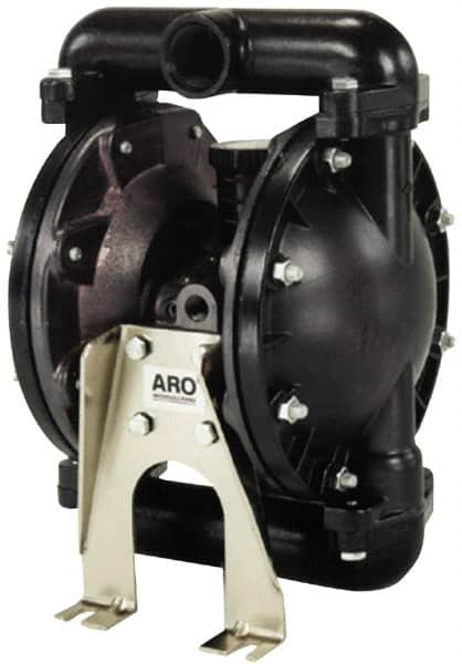 ARO/Ingersoll-Rand - 1" NPT, Metallic, Air Operated Diaphragm Pump - PTFE Diaphragm, Stainless Steel Housing - Caliber Tooling