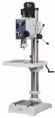 Vectrax - 20-7/16" Swing, Geared Head Drill Press - Variable Speed, 1 hp, Three Phase - Caliber Tooling