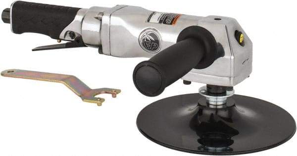 Florida Pneumatic - 7" Max Disc, 4,500 RPM, Pneumatic Handheld Disc Sander - 16 CFM, 1/4 NPT Inlet, 1 hp, 90 psi - Caliber Tooling