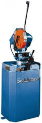 Scotchman - 2 Cutting Speeds, 10-3/4" Blade Diam, Cold Saw - 60 & 120 RPM Blade Speed, Floor Machine, 3 Phase, Compatible with Ferrous Material - Caliber Tooling