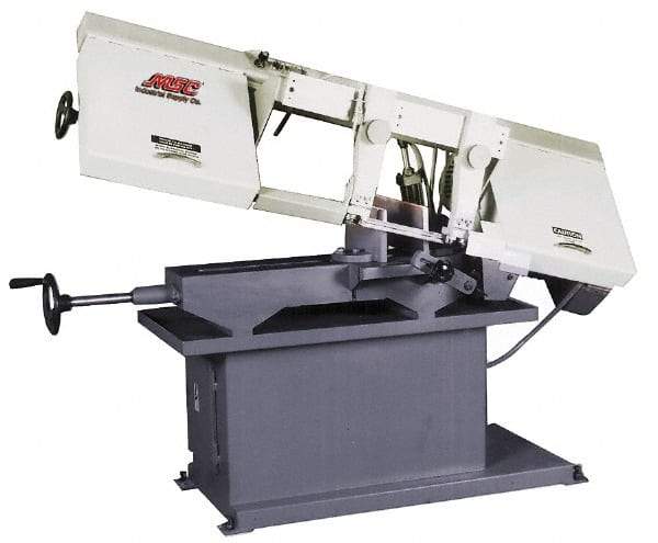 Vectrax - 9 x 14-1/2" Max Capacity, Manual Step Pulley Horizontal Bandsaw - 82, 127, 186 & 300 SFPM Blade Speed, 110/220 Volts, 1-1/2 hp, 1 Phase - Caliber Tooling