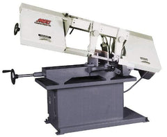 Vectrax - 9 x 14-1/2" Max Capacity, Manual Step Pulley Horizontal Bandsaw - 82, 127, 186 & 300 SFPM Blade Speed, 110/220 Volts, 1-1/2 hp, 1 Phase - Caliber Tooling