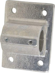 Hollaender - 1-1/4" Pipe, Wall Mount Flange, Aluminum Alloy Flange Pipe Rail Fitting - Bright Finish - Caliber Tooling