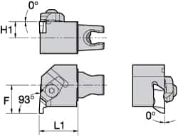 Kennametal - NG3L Insert, 30mm Head Length, 1.19mm Min Groove Width, Modular Grooving Cutting Unit Head - Right Hand Cut, System Size KM25, Series Top Notch - Caliber Tooling