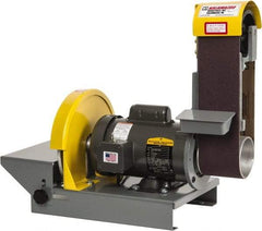 Kalamazoo - 36 Inch Long x 4 Inch Wide Belt, 10 Inch Diameter, Horizontal and Vertical Combination Sanding Machine - 1/2 HP, Single Phase - Caliber Tooling