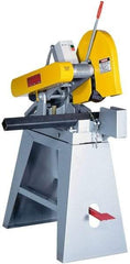 Everett - 14 or 16" Blade Diam, 1" Arbor Hole, Straight Chop & Cutoff Saw - 3 Phase, 10 hp, 230 Volts, 2" in Solids at 90° - Caliber Tooling