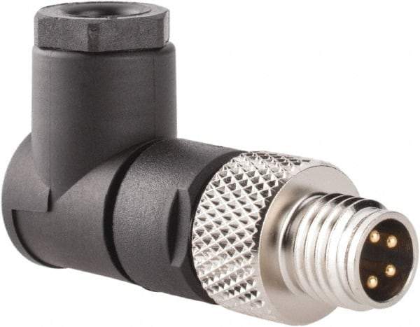 Brad Harrison - 4 Amp, Male 90° Field Attachable Connector Sensor and Receptacle - 60 VAC, 75 VDC, IP67 Ingress Rating - Caliber Tooling