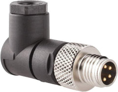 Brad Harrison - 4 Amp, Male 90° Field Attachable Connector Sensor and Receptacle - 60 VAC, 75 VDC, IP67 Ingress Rating - Caliber Tooling