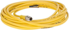 Brad Harrison - 4 Amp, M8 Male Straight to Pigtail Cordset Sensor and Receptacle - 60 VAC, 75 VDC, 4m Cable Length, IP68 Ingress Rating - Caliber Tooling