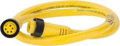 Brad Harrison - 8 Amp, Female Straight, Male Straight Cordset Sensor and Receptacle - 600 Volt, 0.91m Cable Length, IP67 Ingress Rating - Caliber Tooling