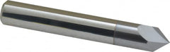 Accupro - 3/8" Diam 2 Flute Single End Solid Carbide Chamfer Mill - Caliber Tooling