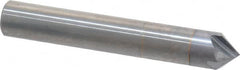 Accupro - 3/8" Diam 4 Flute Single End Solid Carbide Chamfer Mill - Caliber Tooling