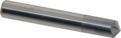 Accupro - 3/8" Diam 4 Flute Single End Solid Carbide Chamfer Mill - Caliber Tooling