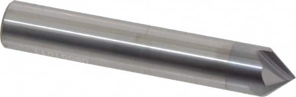 Accupro - 1/2" Diam 4 Flute Single End Solid Carbide Chamfer Mill - Caliber Tooling