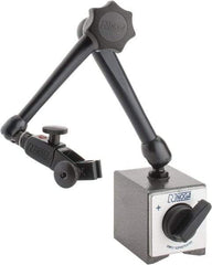 Noga - 175 Lb Magnetic Force, Fine Adjustment Indicator Positioner & Holder with Base - Articulated Arm, Rectangular Base, 55mm Base Height, 60mm Base Length, 50mm Base Width - Caliber Tooling