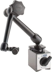 Noga - 175 Lb Magnetic Force, Fine Adjustment Indicator Positioner & Holder with Base - Articulated Arm, Rectangular Base, 55mm Base Height, 60mm Base Length, 50mm Base Width - Caliber Tooling