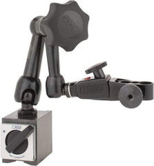 Noga - 70 Lb Magnetic Force, Fine Adjustment Indicator Positioner & Holder with Base - Articulated Arm, Rectangular Base, 35mm Base Height, 40mm Base Length, 30mm Base Width - Caliber Tooling