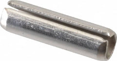 Value Collection - 1/4" Diam x 7/8" Long Slotted Spring Pin - Grade 18-8 Stainless Steel - Caliber Tooling