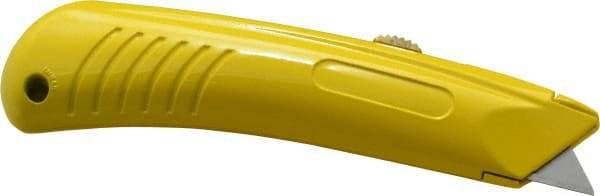 PHC - Retractable Utility Knife - 1" Blade, Yellow Zinc Handle, 1 Blade Included - Caliber Tooling