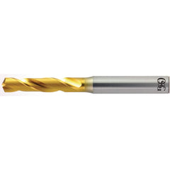 Screw Machine Length Drill Bit: 0.152″ Dia, 130 °, Cobalt High Speed Steel Coated, Right Hand Cut, Spiral Flute, Straight-Cylindrical Shank, Series 1000