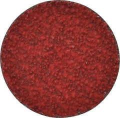 Merit Abrasives - 2" Disc Diam, 36 Grit, Ceramic Quick Change Disc - Type S Attaching System, Coated, Very Coarse Grade, 30,000 RPM - Caliber Tooling