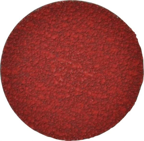 Merit Abrasives - 3" Disc Diam, 40 Grit, Ceramic Quick Change Disc - Type R Attaching System, Coated, Coarse Grade, 20,000 RPM - Caliber Tooling