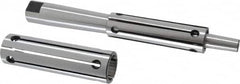 Interstate - 1 to 1-1/4" Grip, Expanding Lathe Mandrel - 1" Shank Diam, 4" Sleeve Length, 9" Arbor Length - Caliber Tooling