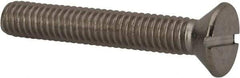 Value Collection - 5/16-18 UNC, 2" OAL Slotted Drive Machine Screw - Flat Head, Grade 316 Stainless Steel, Uncoated, Without Washer - Caliber Tooling