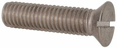 Value Collection - 1/2-13 UNC, 2" OAL Slotted Drive Machine Screw - Flat Head, Grade 316 Stainless Steel, Uncoated, Without Washer - Caliber Tooling