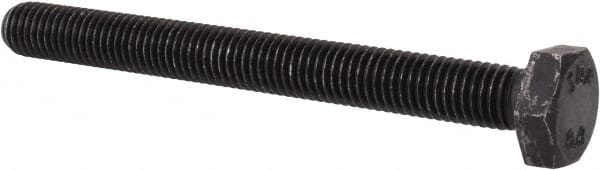 Value Collection - M10x1.50mm Metric Coarse, 100mm Length Under Head Hex Head Cap Screw - Fully Threaded, Grade 8.8 Steel, Uncoated, 17mm Hex - Caliber Tooling