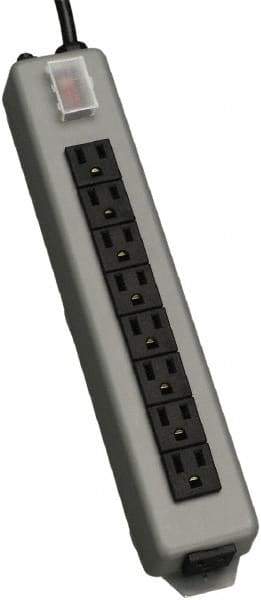 Tripp-Lite - 9 Outlets, 120 VAC15 Amps, 15' Cord, Power Outlet Strip - Keyhole, Tab Mount, 5-15 NEMA Configuration, 13-3/4" Strip - Caliber Tooling