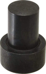 Gibraltar - 1-31/32" OAL, 3/4" Head Height, 1-1/2" OD, Low Carbon Steel, Ground, Press Fit Rest Button - Black Oxide Coating, 1.001" Pin Diam - Caliber Tooling