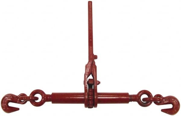 CM - 7,100 Lbs. Load Limit Ratchet Loadbinder - 3/8 Inch Max Chain Size, 8 Inch Take Up, Chain Grade 80 - Caliber Tooling