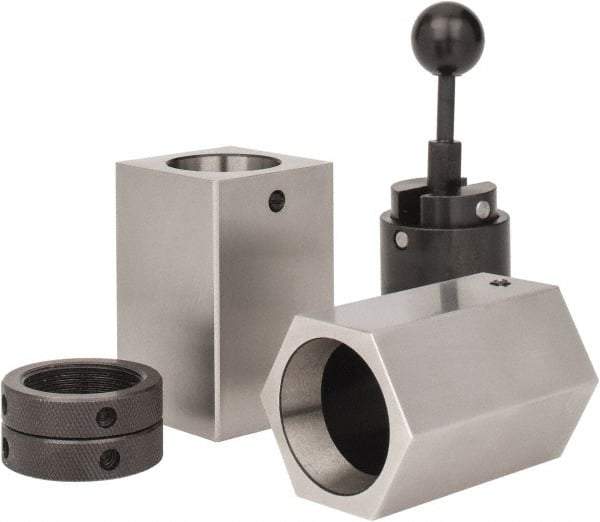 Interstate - Series 5C, 1/16 to 1-1/8" Collet Capacity, Horizontal Collet Block Chuck - Manually Activated - Caliber Tooling