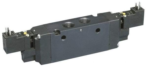 Parker - 4-Way Body Ported Stacking Solenoid Valve - 24 VDC, 5.7 CV Rate, 11.29" Long - Caliber Tooling