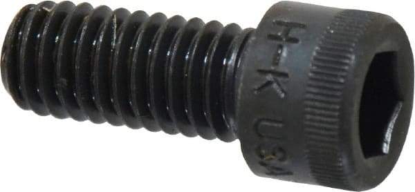 Made in USA - 3/8-16 UNC Hex Socket Drive, Socket Cap Screw - Alloy Steel, Black Oxide Finish, Fully Threaded, 7/8" Length Under Head - Caliber Tooling