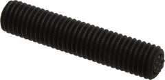 Fairlane - 5/8-11, 3" Thread Length, 3/8" Ball Diam, Serrated Ball Pad Surface, Alloy Steel, Black Oxide, Threaded, Swivel Action Gripper Assemblies - 5/16" Contact Diam, High Speed Steel Ball - Caliber Tooling