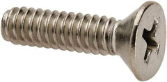 Value Collection - #10-24 UNC, 3/4" OAL Phillips Drive Machine Screw - Flat Head, Grade 316 Stainless Steel, Uncoated, Without Washer - Caliber Tooling