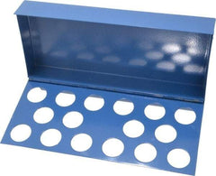 Interstate - 16 Collet, R8 Steel Collet Rack and Tray - 4 Inch Wide x 1-1/2 Inch High x 9 Inch Long - Exact Industrial Supply